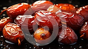 Date Fruit Background Top-View Pile & Active Lifestyle