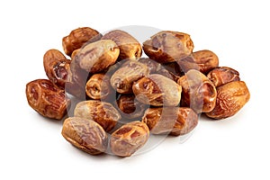 Date fruit isolated. Group of date fruit cutout. pile of date fruits