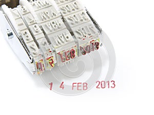 Date months years stamper