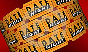 Date Night Tickets Romantic Evening Out Movie