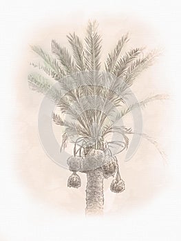 Date palm tree photo