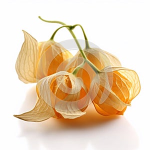 Date physalis isolated on white background. AI generated