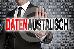 Datenaustausch in german data exchange with matrix is shown by