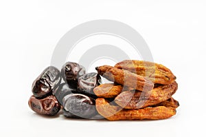 Dates and dried bananas