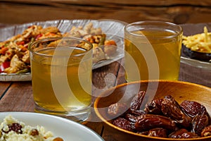 Dates and fruit zwar for breaking the fast for Iftar Ramadan.