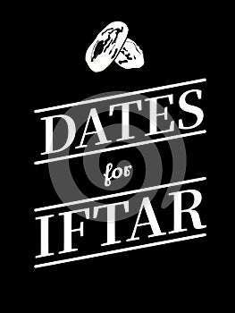 Dates for Iftar Quote Poster Design
