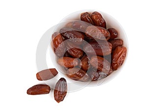 Dates isolated on white