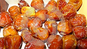 Dates with the packaging box white background