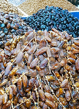 Dates for sale in the souk, Marrakesh.