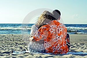 Dating on the beach.