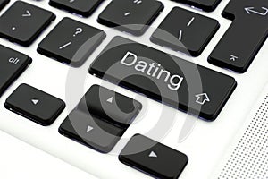 Dating button on laptop