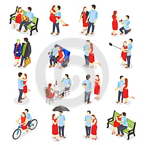 Dating Isometric Icons