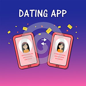 Dating smartphone app concept