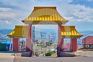 Datsan Rinpoche Bagsha in Ulan-Ude city of the Republic of Buryatia, Russia.