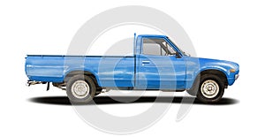 Datsun pickup truck isolated on white
