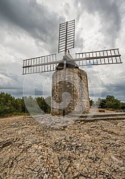 Daudet windmill in Provence, France photo