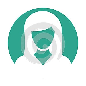 Daughter Half Glyph Style vector icon which can easily modify or edit photo