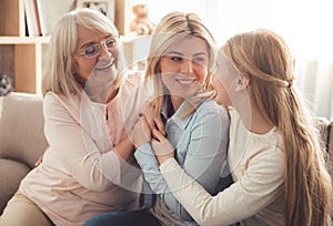 Daughter, mom and granny