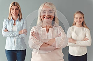 Daughter, mom and granny