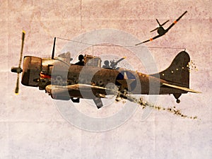 Dauntless Dive Bomber Plane