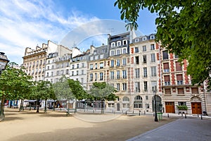 Dauphine square place in Paris, France