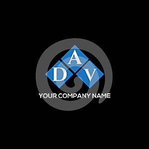 DAV letter logo design on BLACK background. DAV creative initials letter logo concept. DAV letter design.DAV letter logo design on