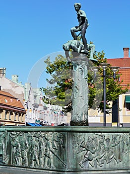 Davaid and Goliath in the Swedish city Kalmar