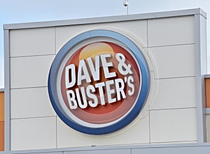 Dave & Buster`s exterior sign