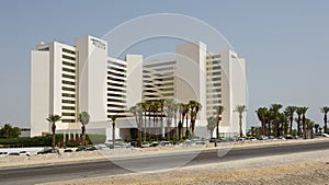 David Dead Sea Resort and Spa. Israel. Ein Bokek. July, 11, 2022. Modern Hotel Architecture. Great location for vacation