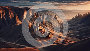 David Gareja monastery, AI generated image