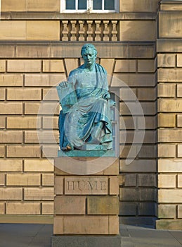 David Hume statue photo