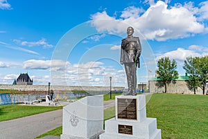 David Johnston general statue of the La Citadelle de Quebec