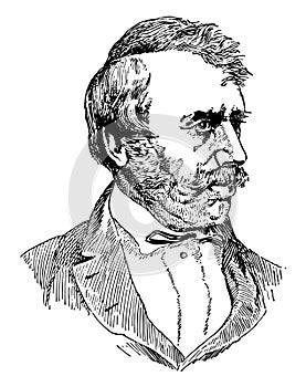 David Livingstone, vintage illustration