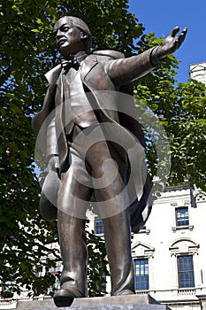 David Lloyd George Statue in London