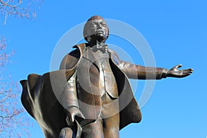 David Lloyd George Statue, Westminster Detail