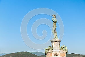 David at Piazzale Michelangelo in Florence, Italy