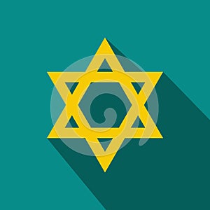 David star flat icon