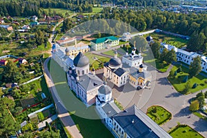 Davidova Voznesenskaya pustyn aerial photography. Novyy Byt. Moscow region