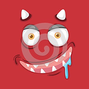 A davil close up face