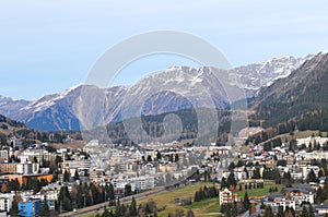 Davos-City in the swiss alps, where the WEF takes place