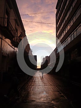Dawn from the alleys photo