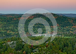 Dawn, Autumn Colors, Hogback Mtn, Marquette, MI photo