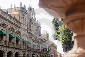 Dawn Elegance: Municipal Palace of Puebla in the Morning Light photo