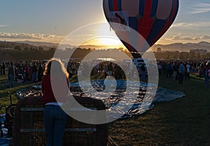 Dawn at the Great Reno Balloon Race