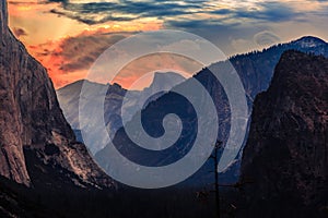 Dawn on Half Dome and the Valley, Yosemite National Park, California