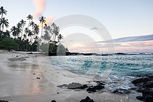 Dawn at Lefaga Matautu Beach, Upolu Island, Samoa, South Pacific