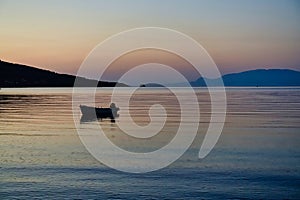 Dawn Light on Corinthian Gulf Bay, Greece