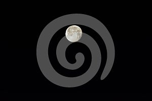 Dawn moon and Mt. Fuji