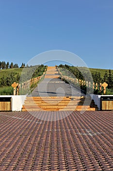 Dawn of the Root River Wetland Observation Deck