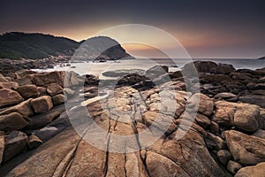 Dawn at Shek O Beach, Hong Kong